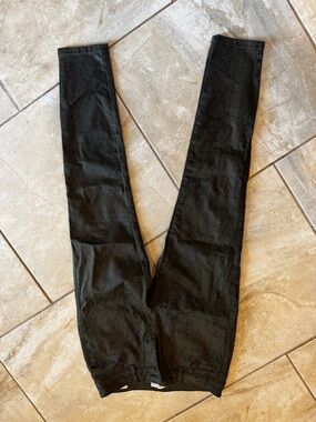 Network Olive Snake-Print Skinny Jeans